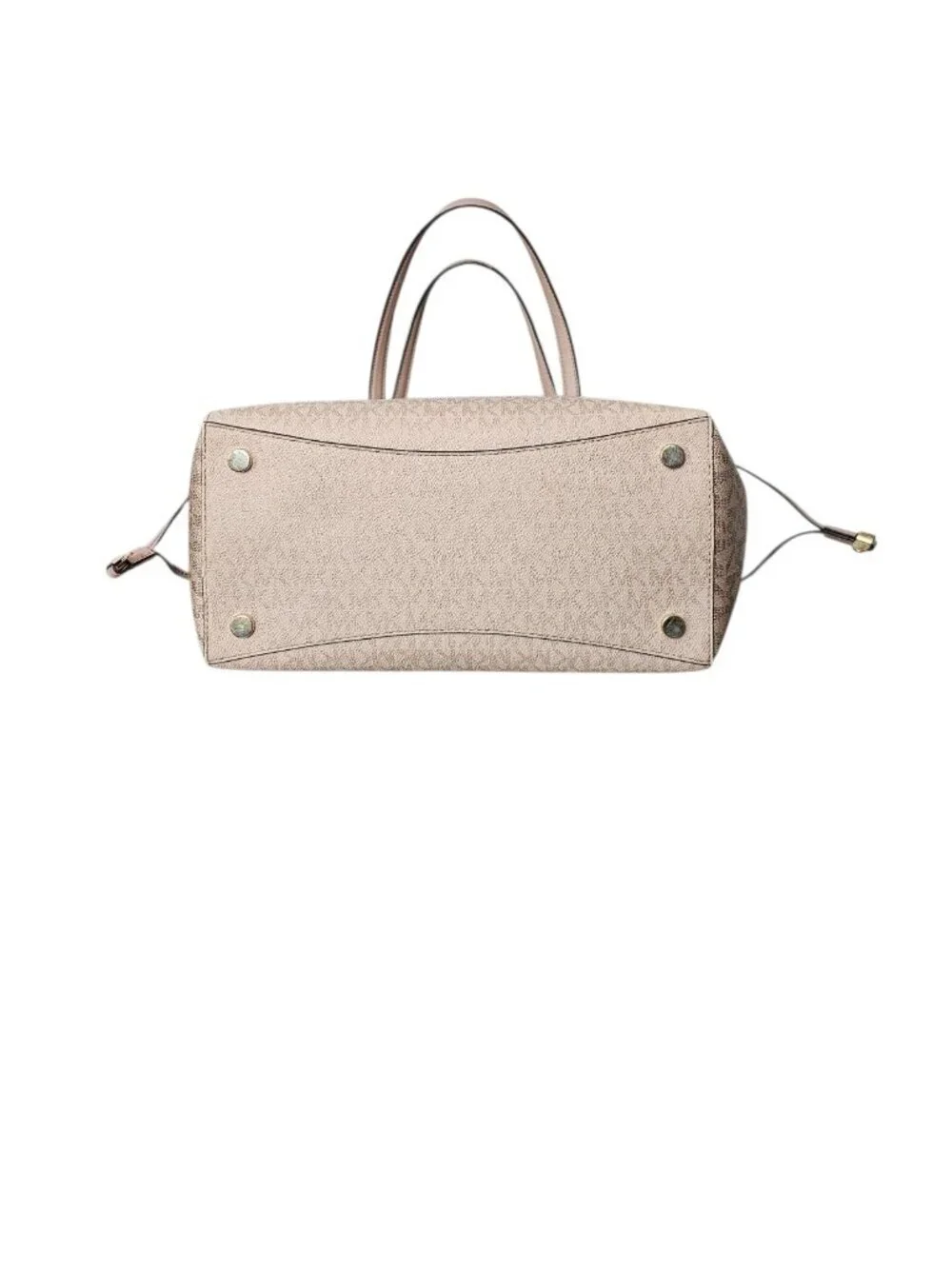 Michael Kors Voyager Large Colorblock Metallic Tote bag COA Powder Blush Pink